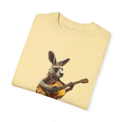 Funny Kangaroo Playing Guitar Unisex T-shirt - Image 2
