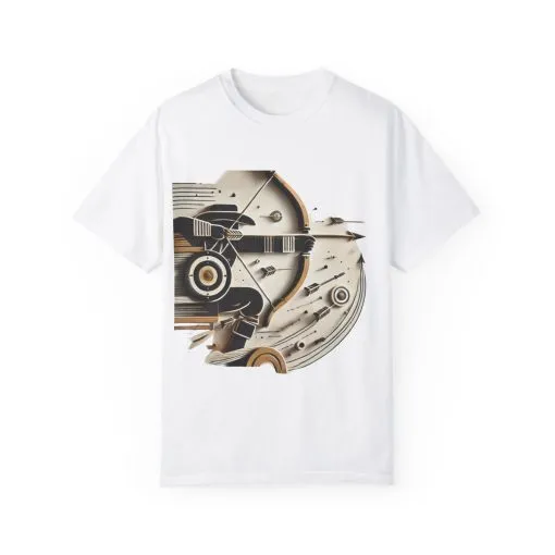 Retro-Inspired Unisex Garment-Dyed T-Shirt - Vintage Graphic Design - Image 5