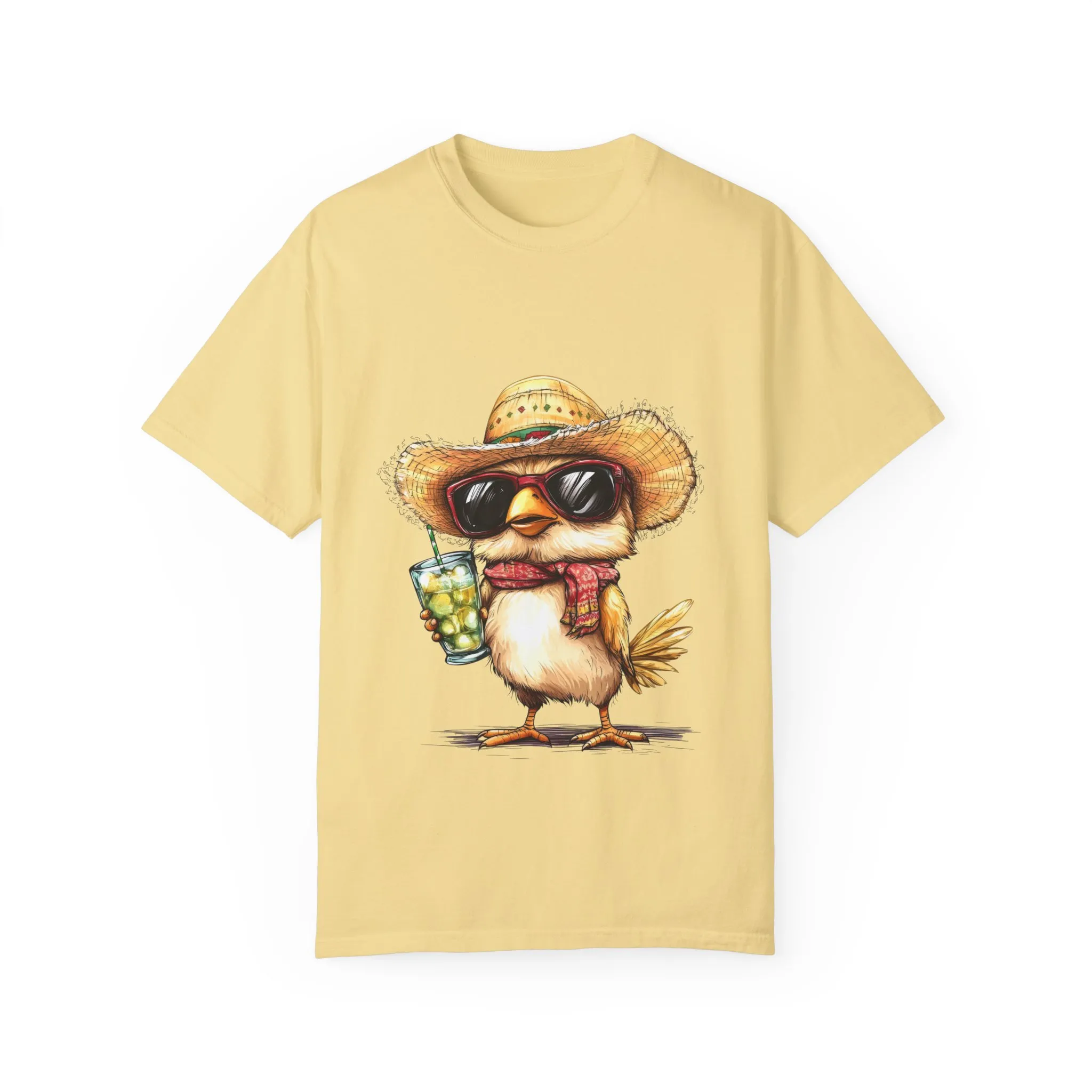 Funny Beach Bird T-Shirt - Unisex Garment-Dyed Summertime Tee - Image 17