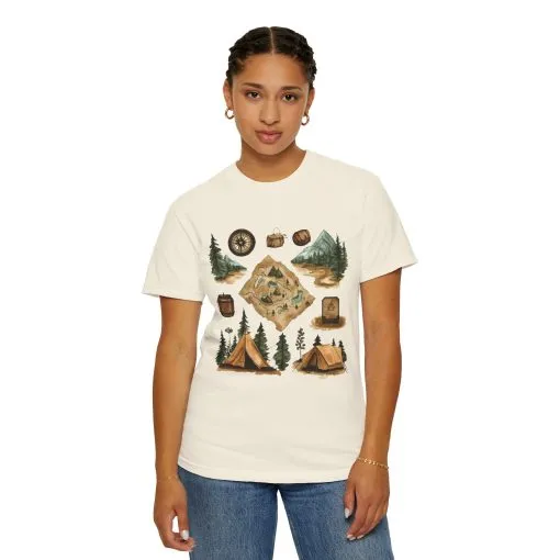 Adventure Awaits Unisex Garment-Dyed T-Shirt – Perfect for Nature Lovers and Camping Enthusiasts - Image 12