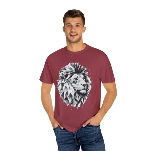Geometric Lion Unisex T-shirt - Bold, Artistic Design for Animal Lovers - Image 27