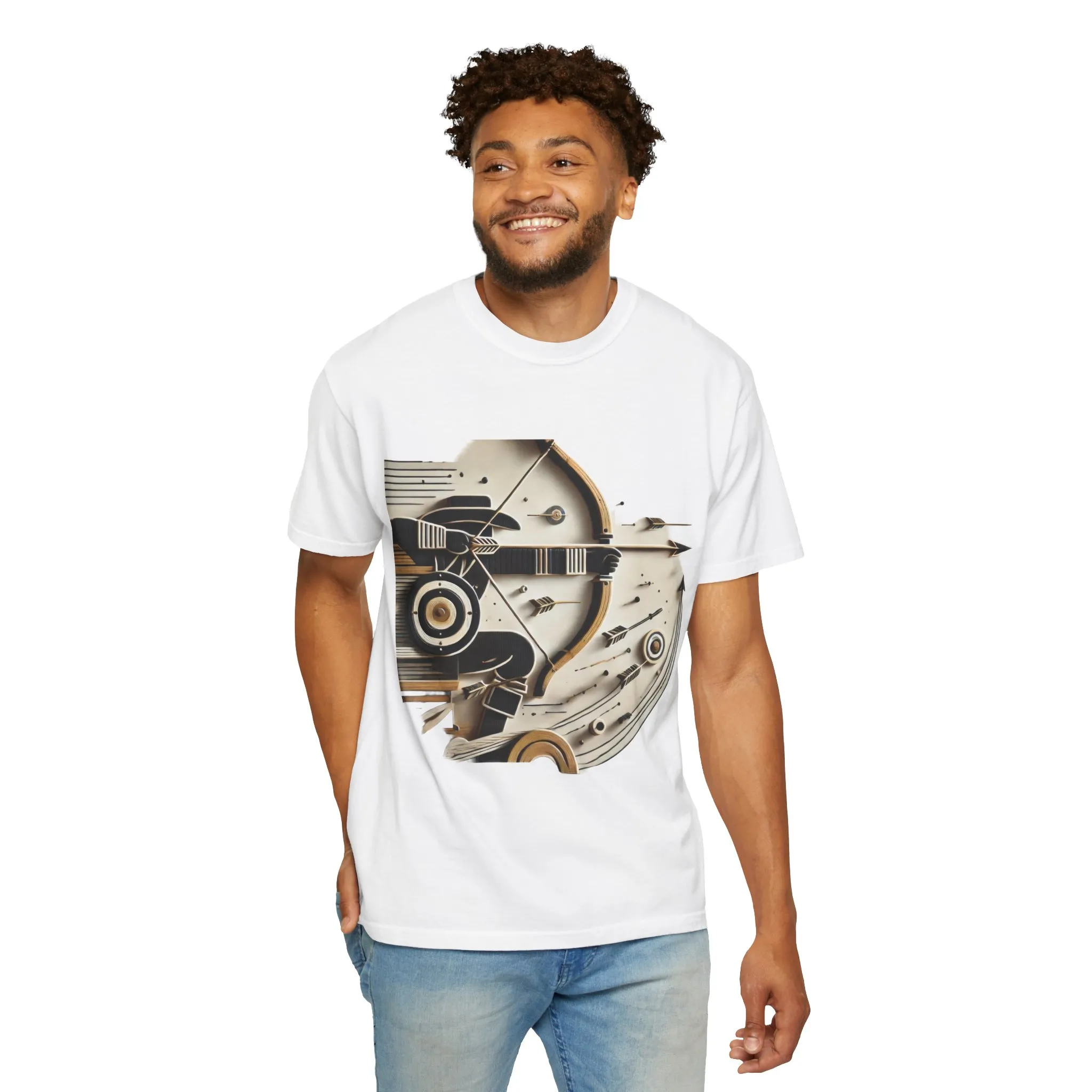 Retro-Inspired Unisex Garment-Dyed T-Shirt - Vintage Graphic Design - Image 8