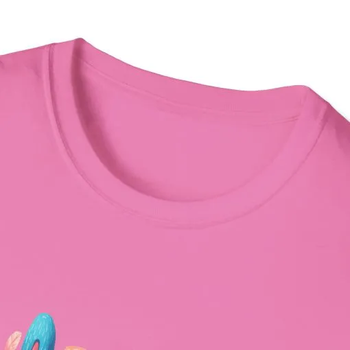 Happy Easter Unisex Softstyle T-Shirt - Fun Spring Bunny Design - Image 72