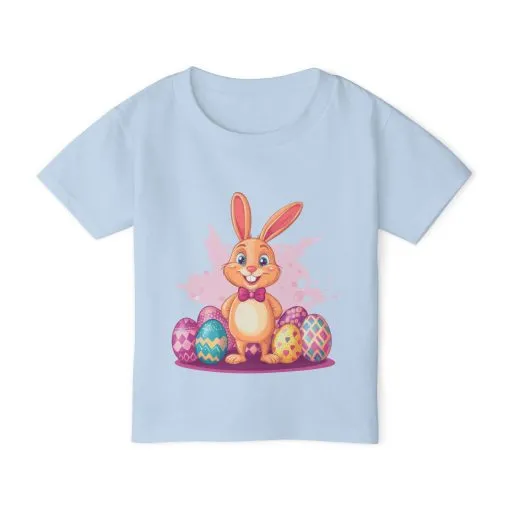 Easter Bunny Toddler T-Shirt - Cute Kids Cotton Tee - Image 3