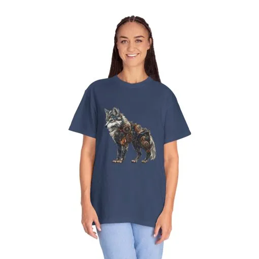 Mechanical Wolf Unisex T-Shirt - Unique Graphic Tee for Animal Lovers - Image 29