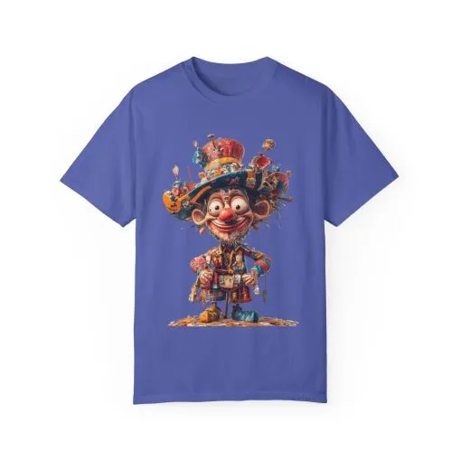 Whimsical Artist Unisex Garment-Dyed T-Shirt - Colorful Character Design - Image 35