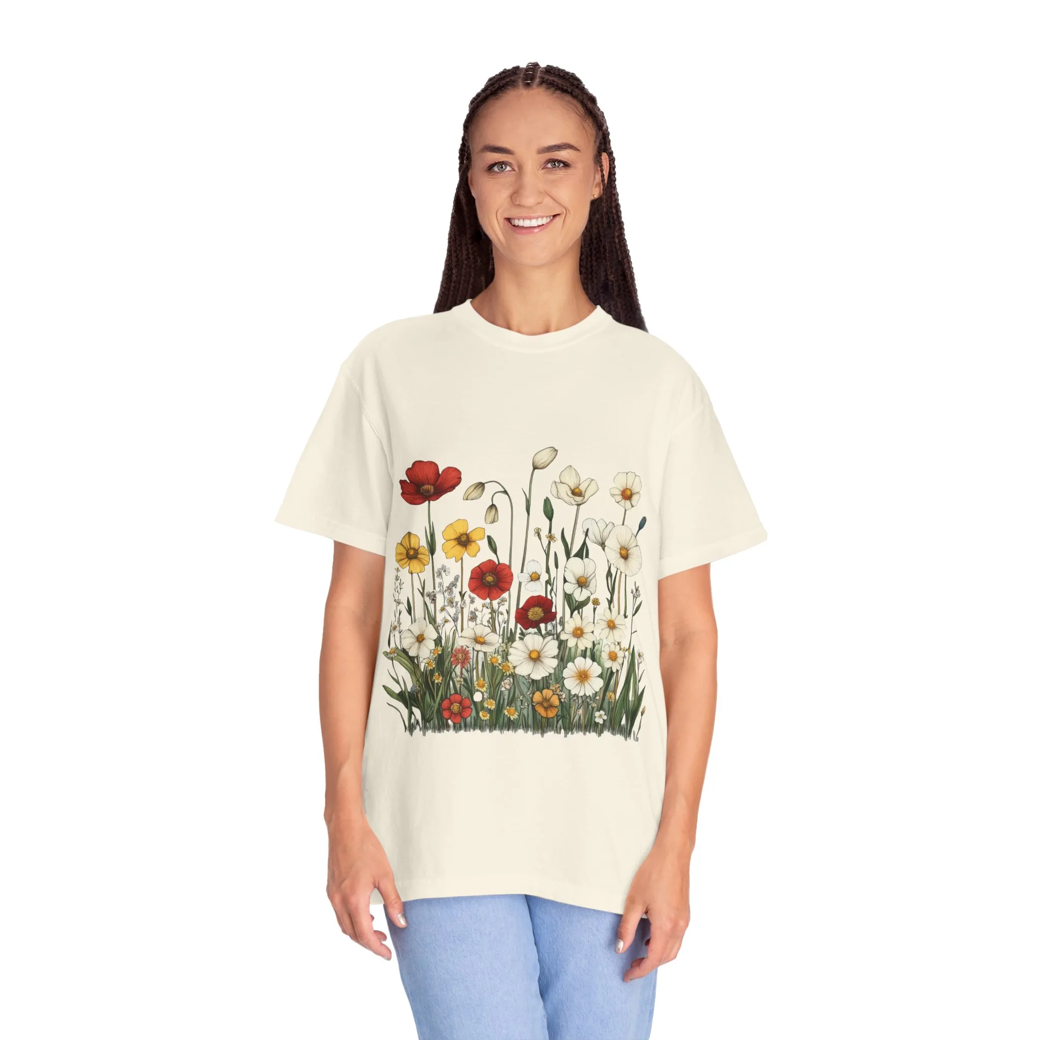 Floral Garden Unisex T-Shirt | Eco-Friendly, Casual Style for Spring & Summer - Image 3