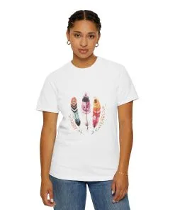 Boho Feather Graphic Unisex T-Shirt - Perfect for Nature Lovers & Casual Outfits