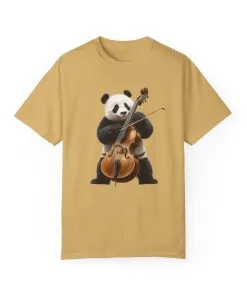 Cute Panda Playing Cello Unisex T-Shirt - Funny Animal Graphic Tee