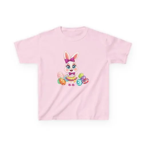 Easter Bunny Kids Tee - Cute Cotton T-Shirt for Spring Celebrations - Image 19