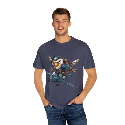 Adventure Owl Unisex Garment-Dyed T-Shirt - Perfect for Flyers and Animal Lovers - Image 35