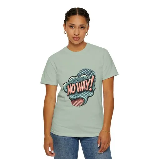 'No Way!' Graphic Tee - Unisex Garment-Dyed T-Shirt for Casual Vibes - Image 23