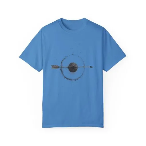 Unisex Garment-Dyed T-shirt with Unique Arrow and Target Design - Perfect for Casual Wear and Gifts - Image 41