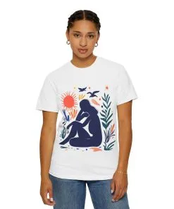 Eco-Friendly Unisex Graphic T-Shirt - Nature-Inspired Design for Mindfulness