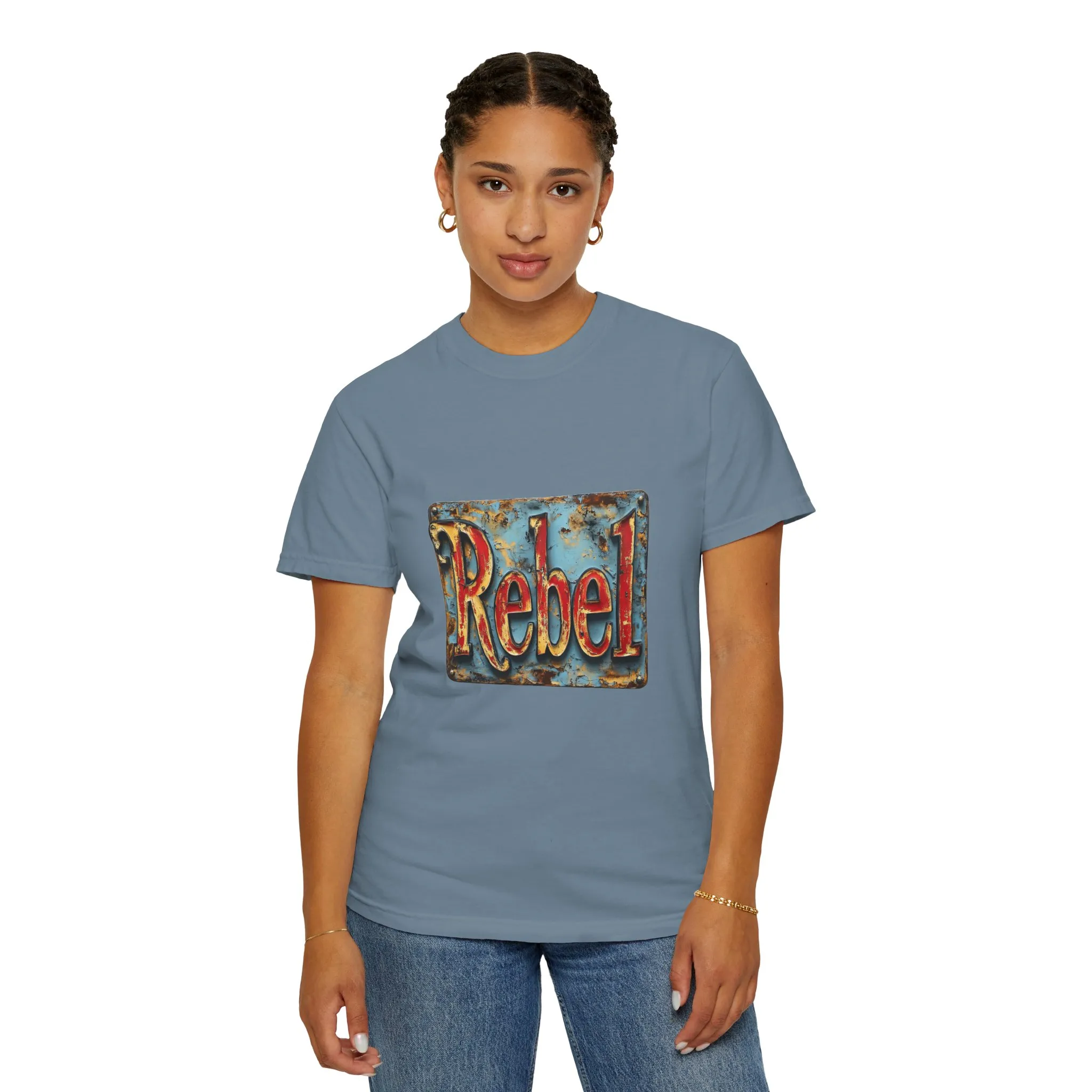 Rebel Unisex Garment-Dyed T-Shirt - Vintage Style Graphic Tee - Image 40