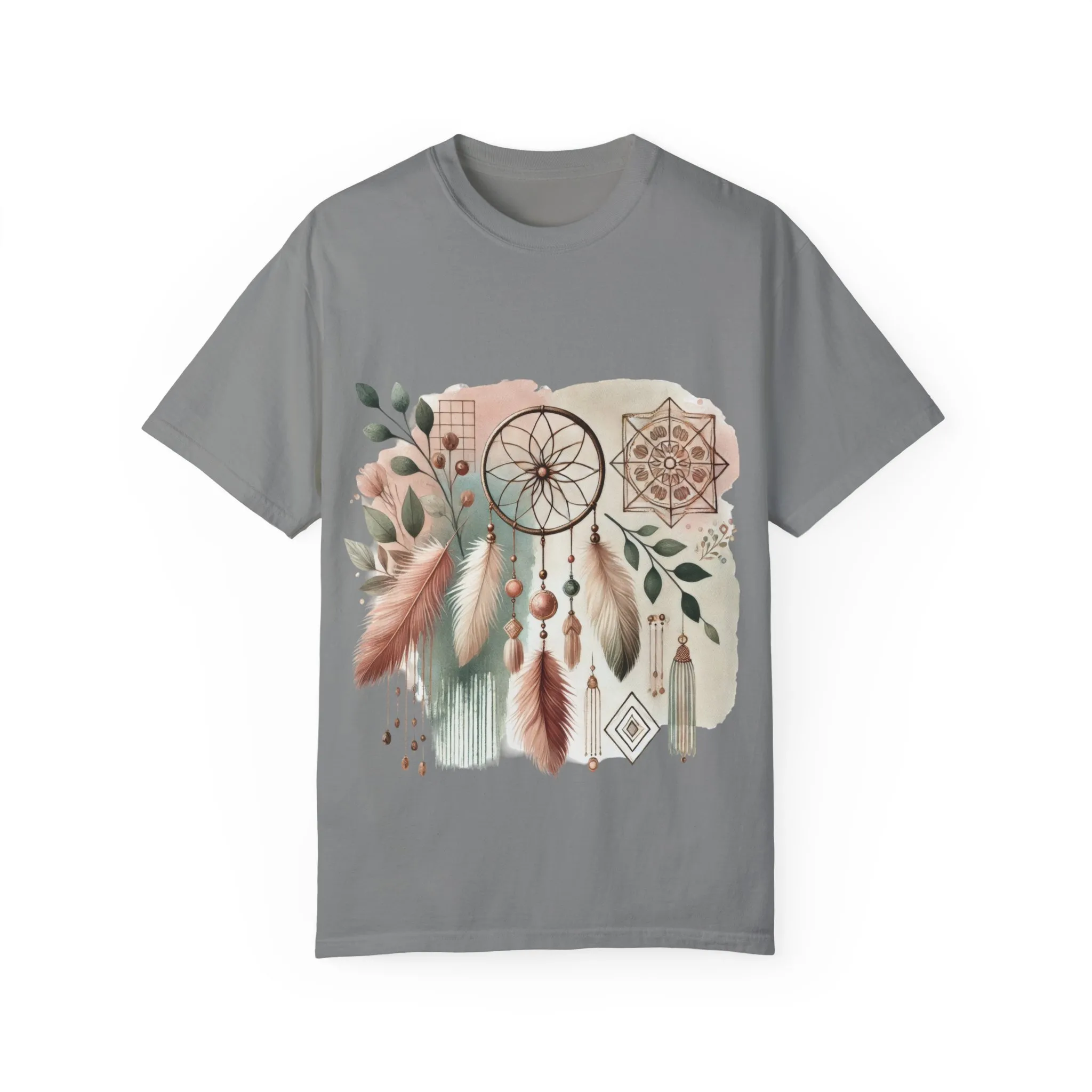 Dreamcatcher Boho T-Shirt | Unisex Garment-Dyed Tee for Spiritual Vibes - Image 29
