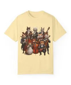 Whimsical Cat Orchestra Unisex T-Shirt - Perfect Gift for Animal Lovers