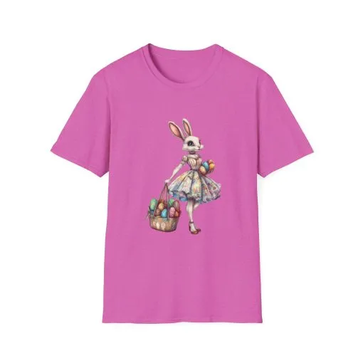 Easter Bunny Softstyle Unisex T-Shirt - Cute Spring Design for Holiday Celebrations - Image 41