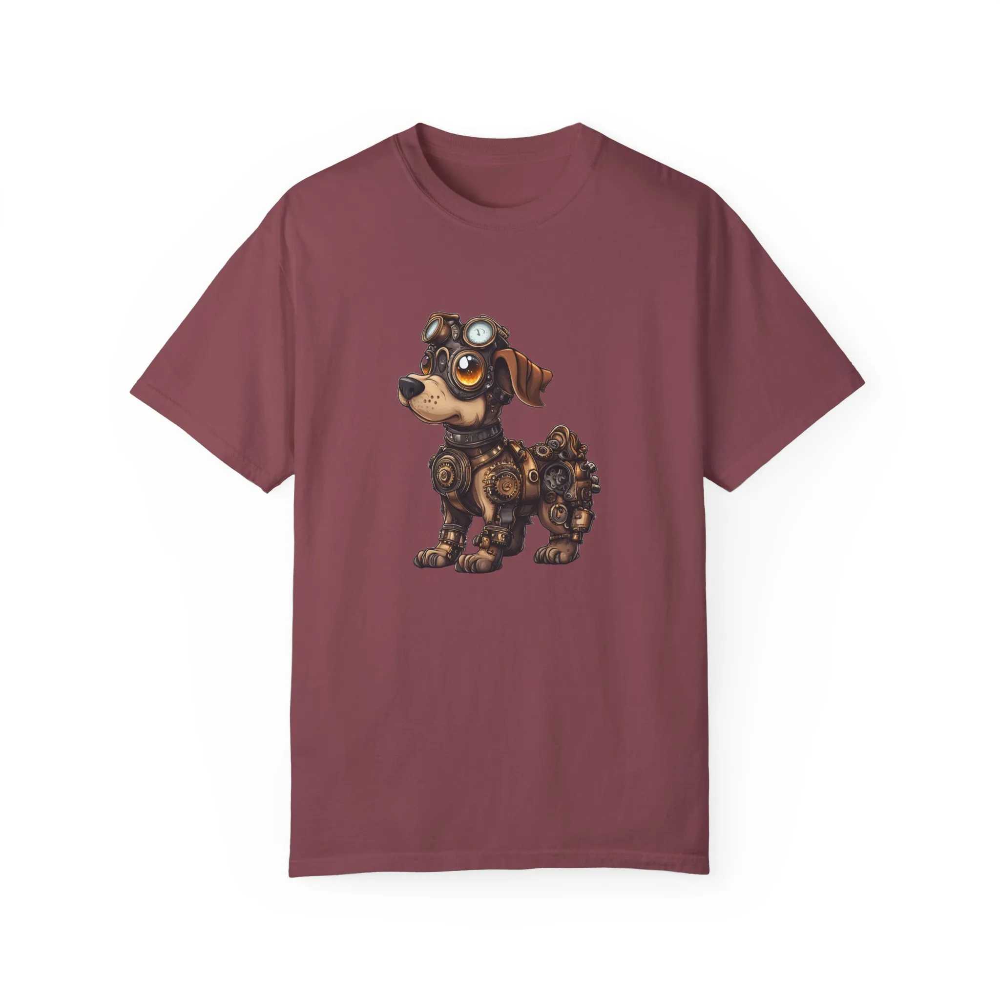 Steampunk Dog T-Shirt | Unisex Garment-Dyed Tee for Animal Lovers - Image 37