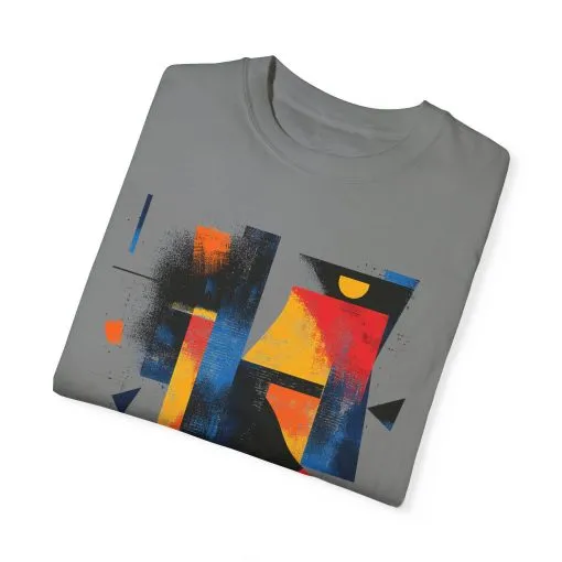 Colorful Abstract Art T-Shirt | Unisex Garment-Dyed Tee - Image 10