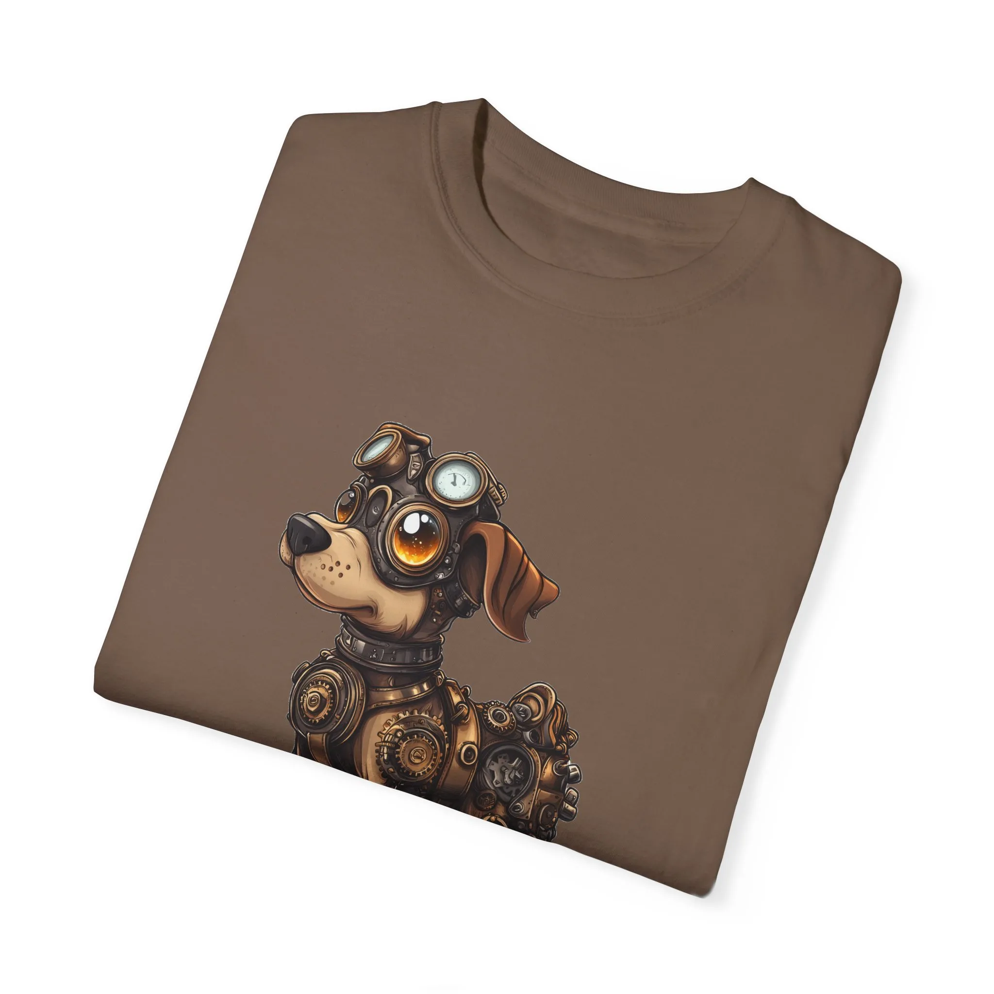 Steampunk Dog T-Shirt | Unisex Garment-Dyed Tee for Animal Lovers - Image 18