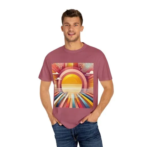 Retro Sunset Unisex T-Shirt - Beach Vibes Tee for Summer Adventures - Image 31