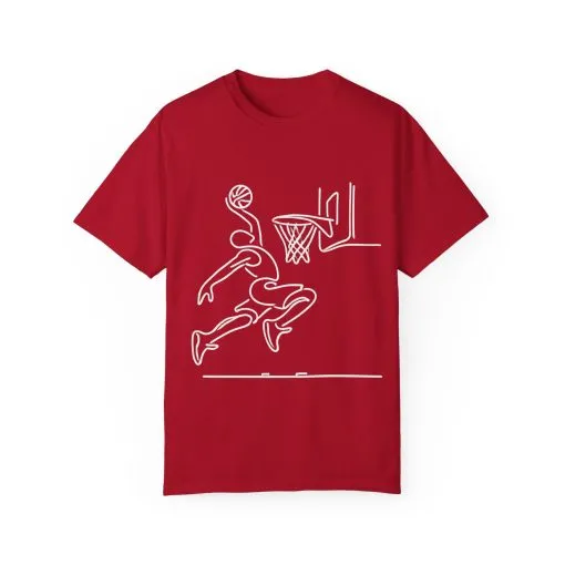 Unisex Basketball Outline T-shirt - Sporty Graphic Tee for Athletes - Image 33