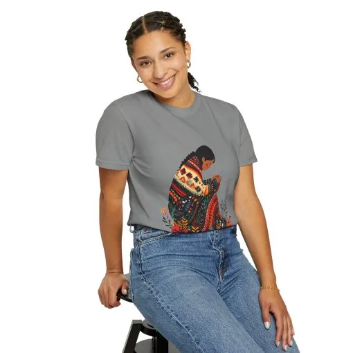 Cultural Heritage Unisex Garment-Dyed T-Shirt - Artisan Design - Image 32