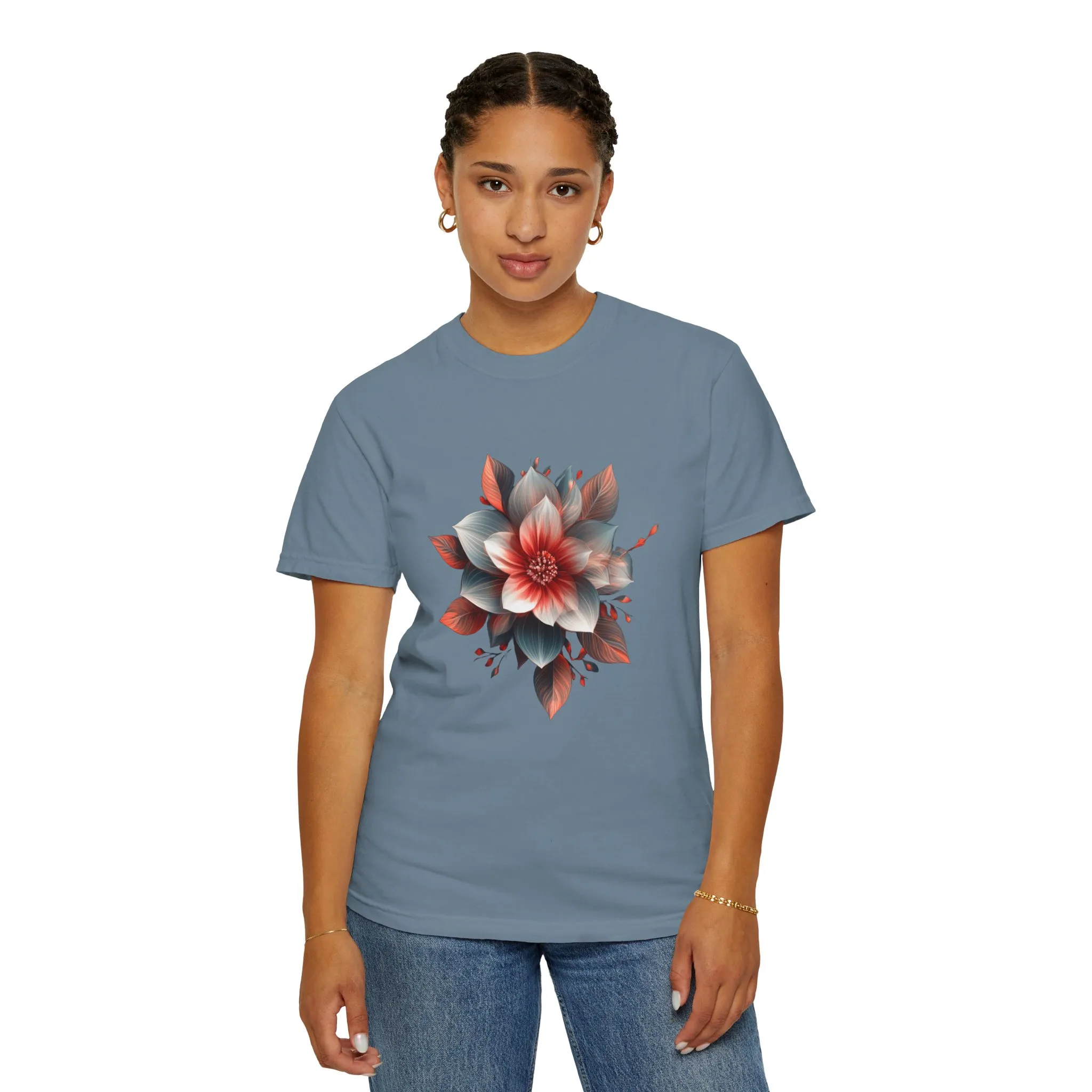 Botanical Floral Unisex Garment-Dyed T-shirt - Perfect for Nature Lovers - Image 35