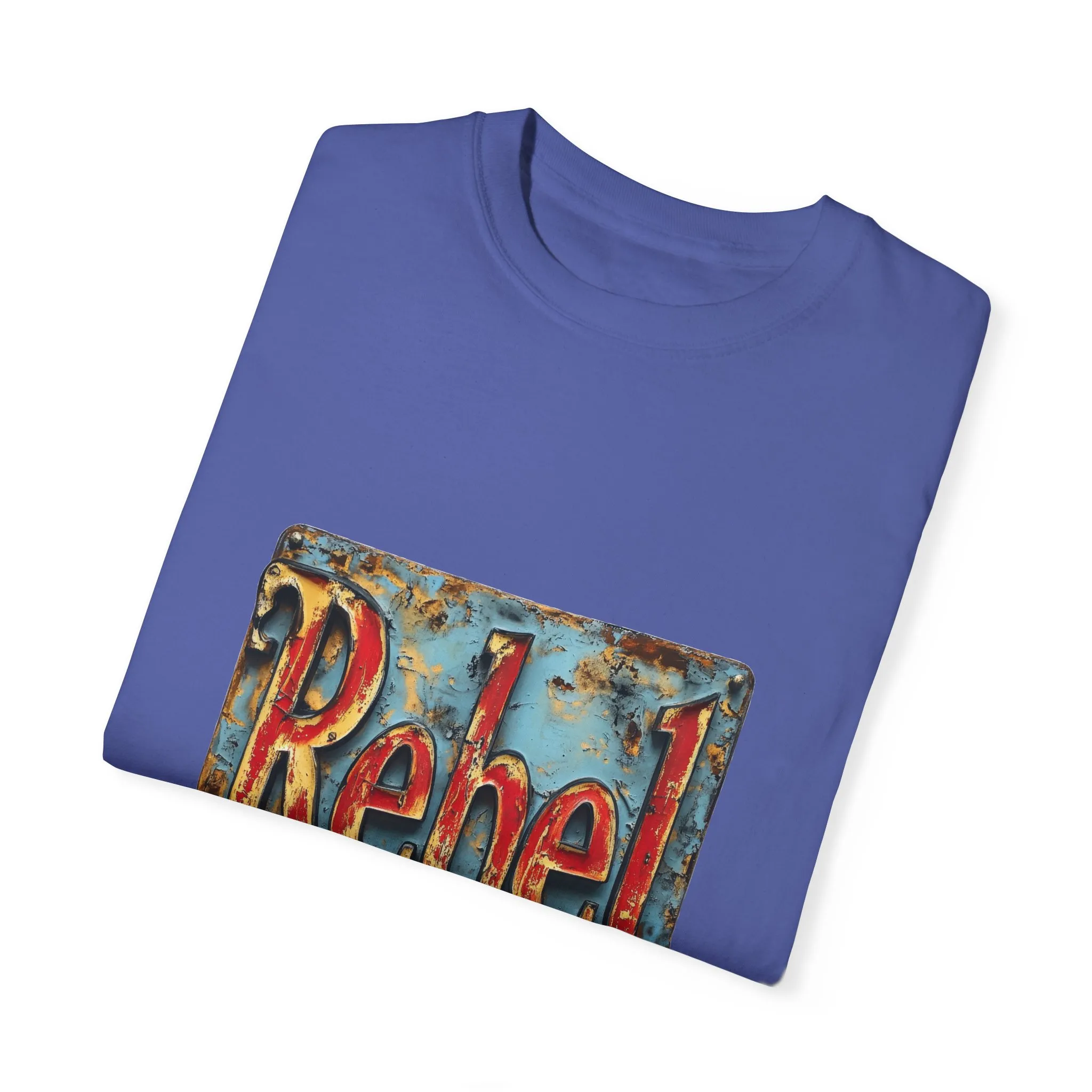 Rebel Unisex Garment-Dyed T-Shirt - Vintage Style Graphic Tee - Image 22