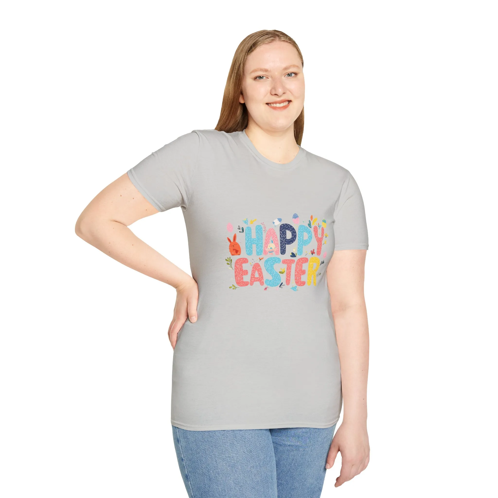 Happy Easter Unisex Softstyle T-Shirt - Vibrant Seasonal Tee for Spring Celebrations - Image 13