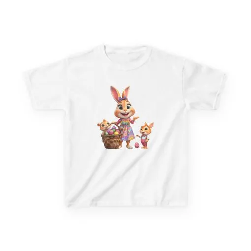Easter Bunny Kids Tee - Fun and Colorful Heavy Cotton™ Shirt for Spring Celebrations - Image 4