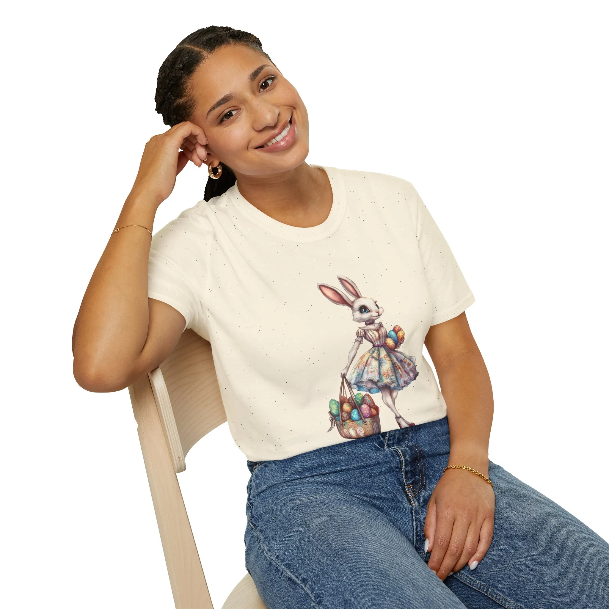 Easter Bunny Softstyle Unisex T-Shirt - Cute Spring Design for Holiday Celebrations - Image 24