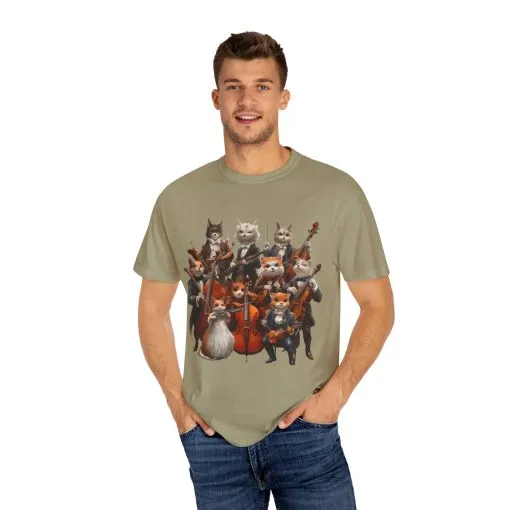 Whimsical Cat Orchestra Unisex T-Shirt - Perfect Gift for Animal Lovers - Image 19