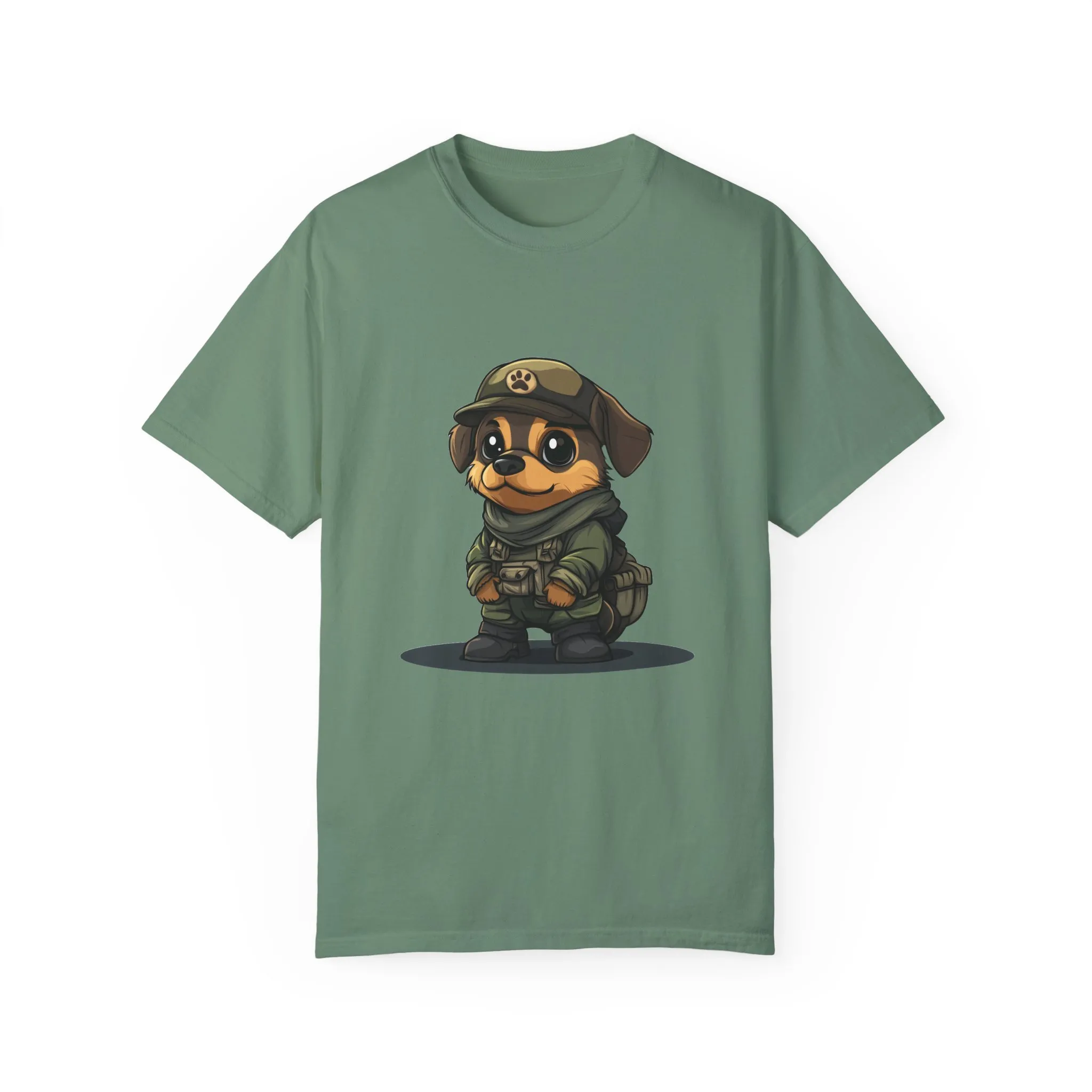 Cute Military Dog Graphic Unisex T-Shirt - Image 33
