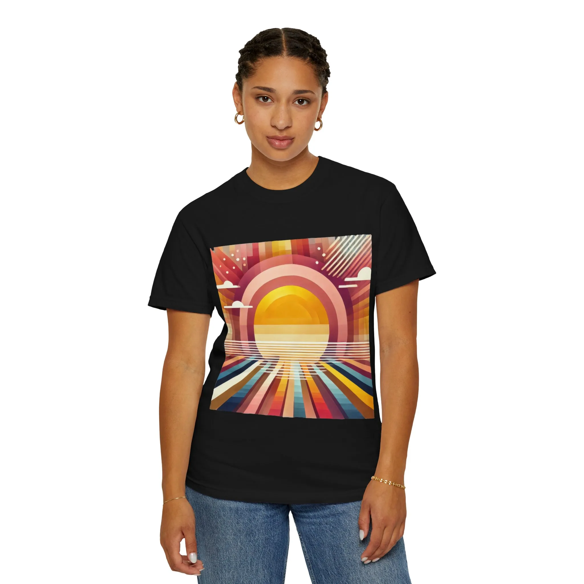 Retro Sunset Unisex T-Shirt - Beach Vibes Tee for Summer Adventures - Image 24