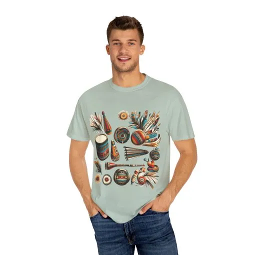 Unisex Garment-Dyed T-Shirt with Vibrant Musical Design | Perfect for Music Lovers & Festivals - Image 31