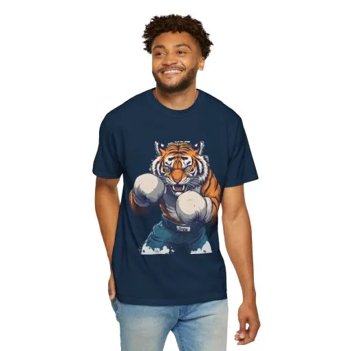 Fierce Tiger Graphic Unisex T-Shirt - Bold Boxing Design - Image 43