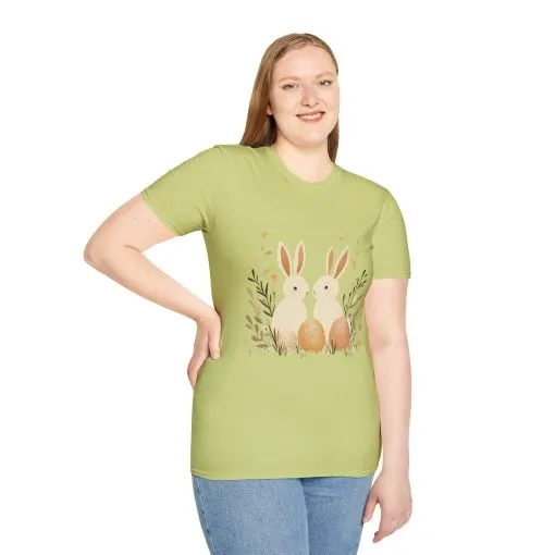 Easter Bunny Graphic Unisex Softstyle T-Shirt - Image 23