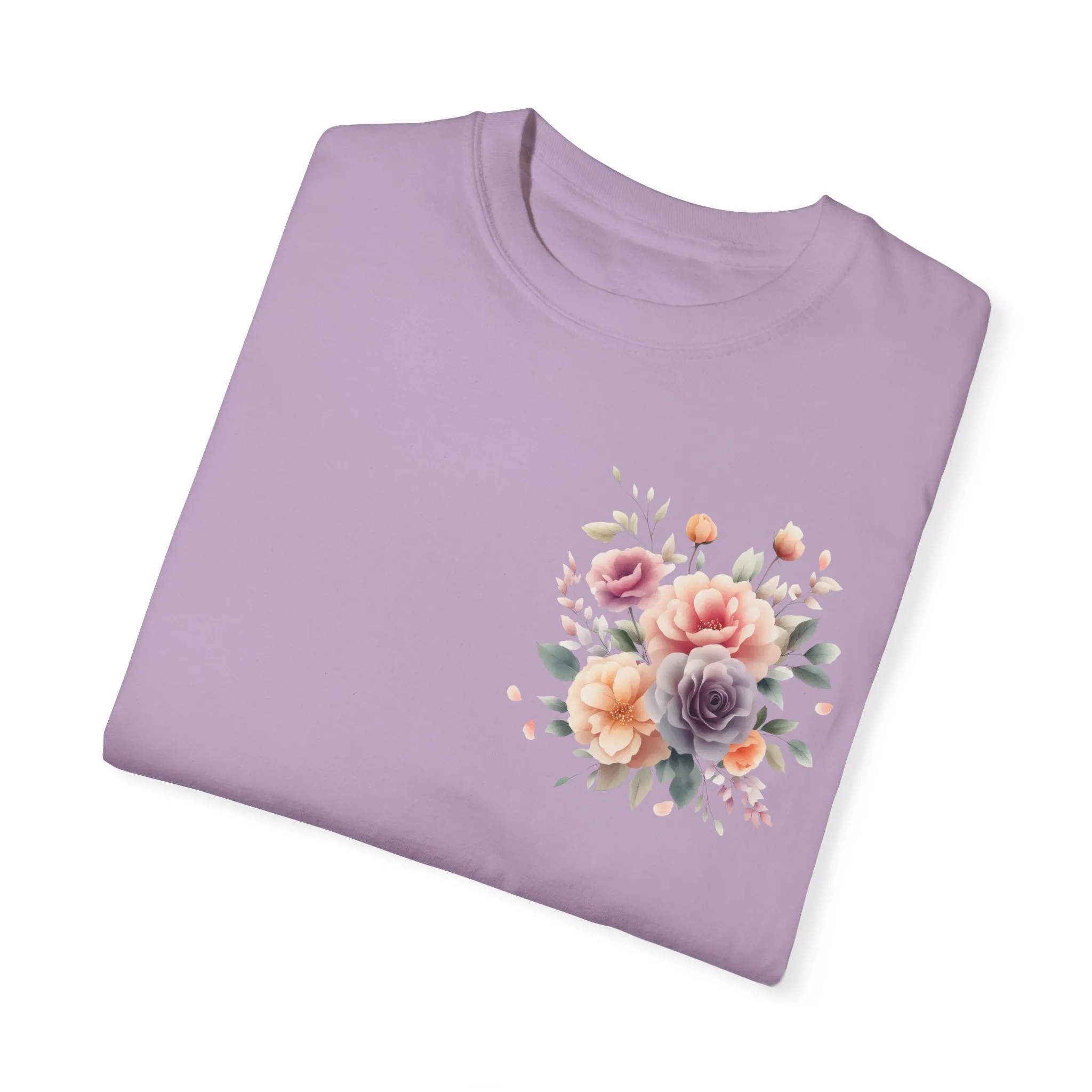 Floral Unisex Garment-Dyed T-shirt - Soft Summer Vibes - Image 34