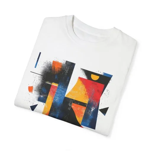 Colorful Abstract Art T-Shirt | Unisex Garment-Dyed Tee - Image 6