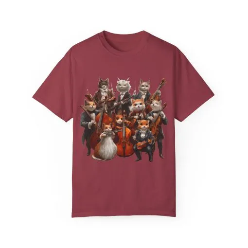 Whimsical Cat Orchestra Unisex T-Shirt - Perfect Gift for Animal Lovers - Image 48