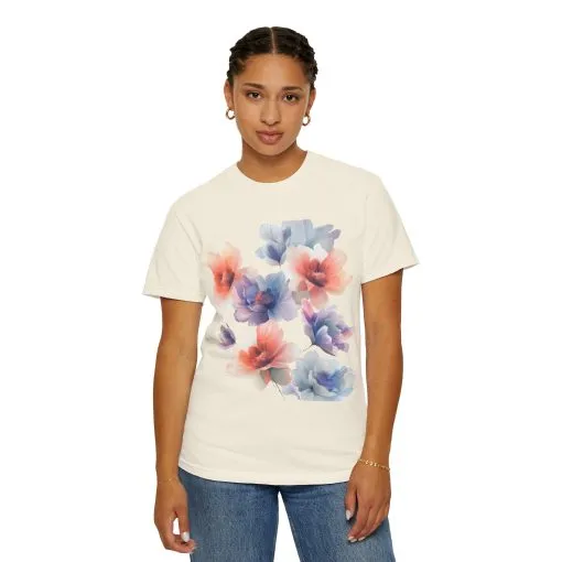 Floral Print Unisex T-Shirt - Perfect for Spring and Casual Occasions - Image 7