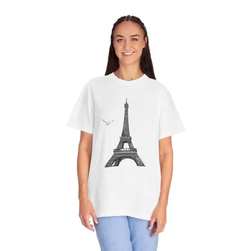 Eiffel Tower Graphic Unisex T-Shirt - Parisian Style Tee - Image 8