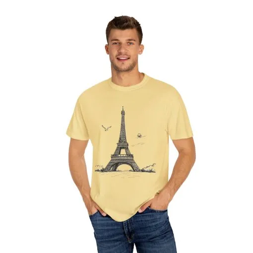 Eiffel Tower Graphic Unisex T-Shirt - Vintage Parisian Style - Image 15