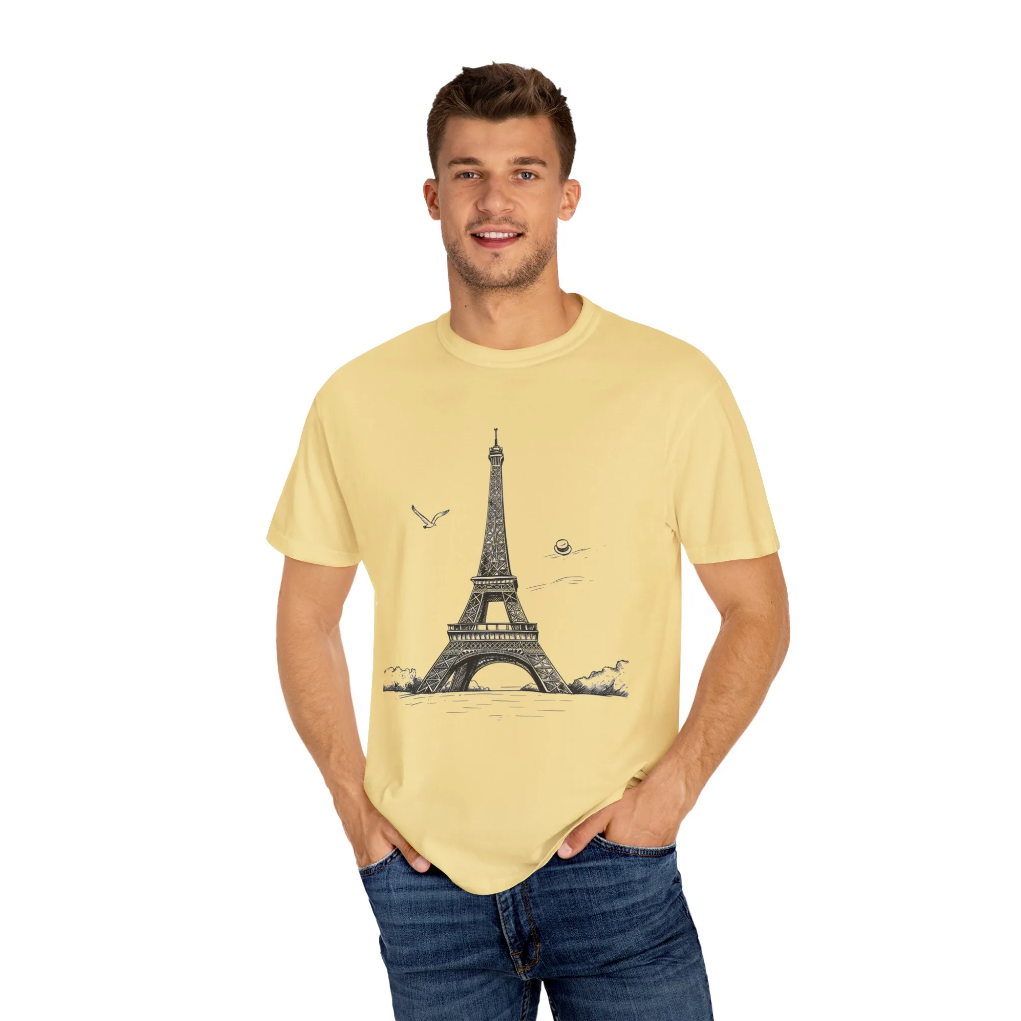 Eiffel Tower Graphic Unisex T-Shirt - Vintage Parisian Style - Image 15