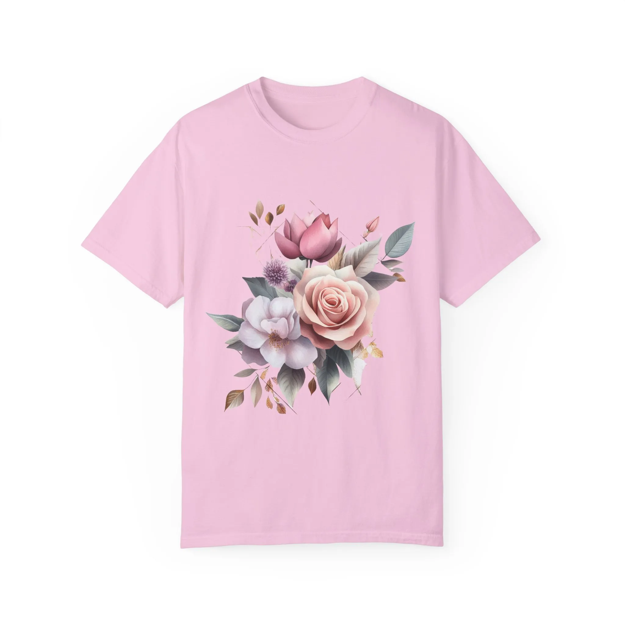 Floral Bouquet Unisex Garment-Dyed T-Shirt - Perfect for Spring Celebrations - Image 21