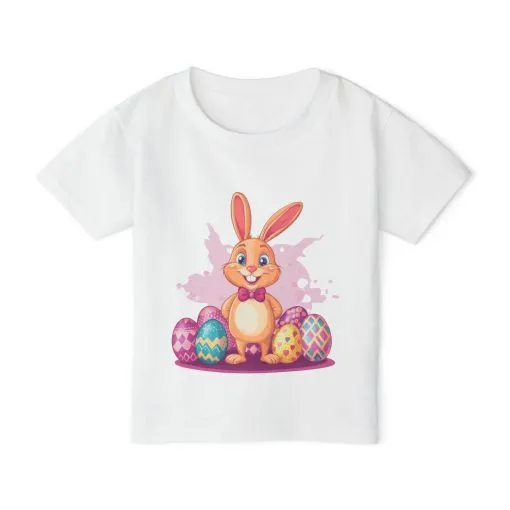 Easter Bunny Toddler T-Shirt - Cute Kids Cotton Tee