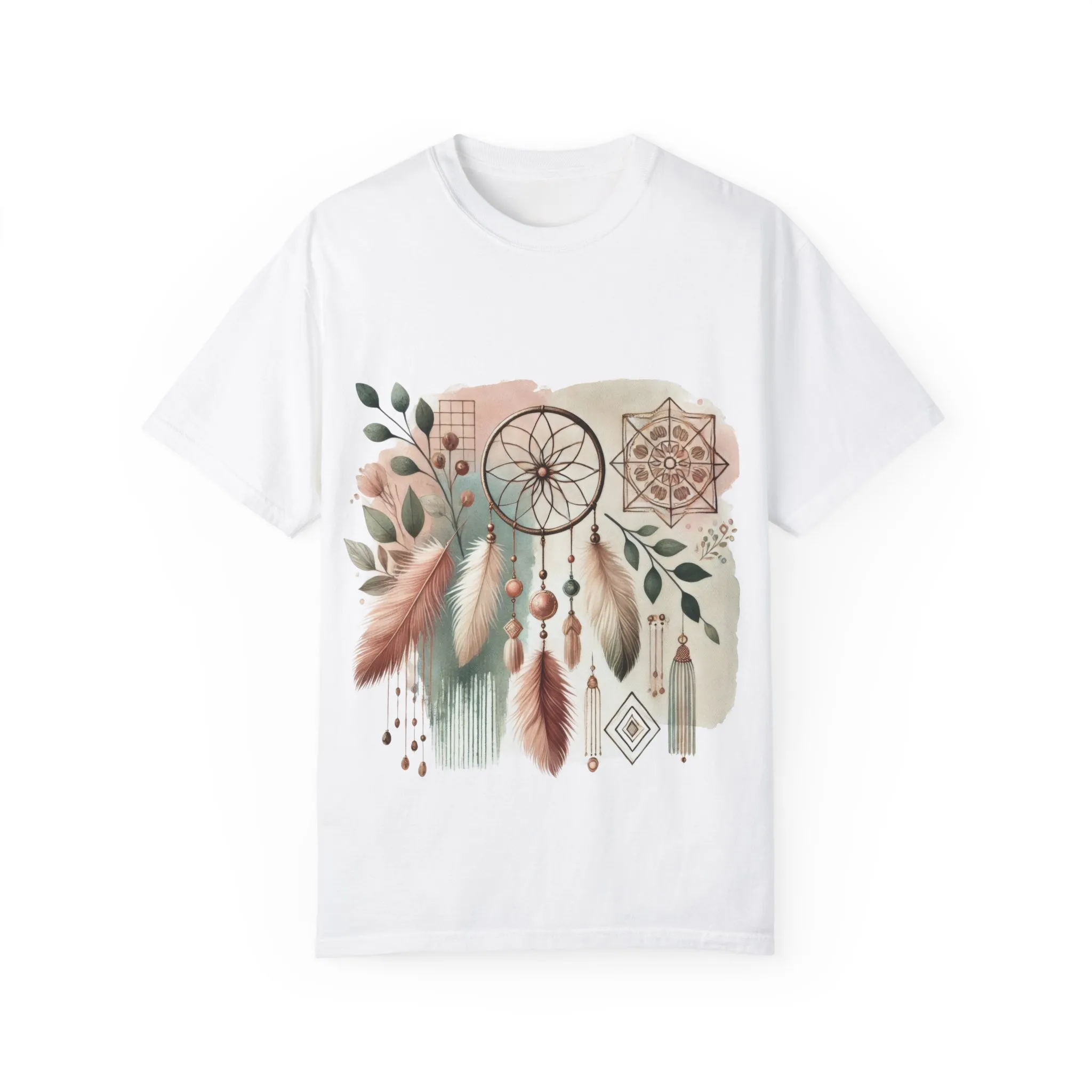 Dreamcatcher Boho T-Shirt | Unisex Garment-Dyed Tee for Spiritual Vibes - Image 5