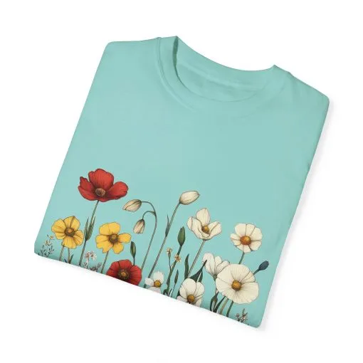Floral Garden Unisex T-Shirt | Eco-Friendly, Casual Style for Spring & Summer - Image 17